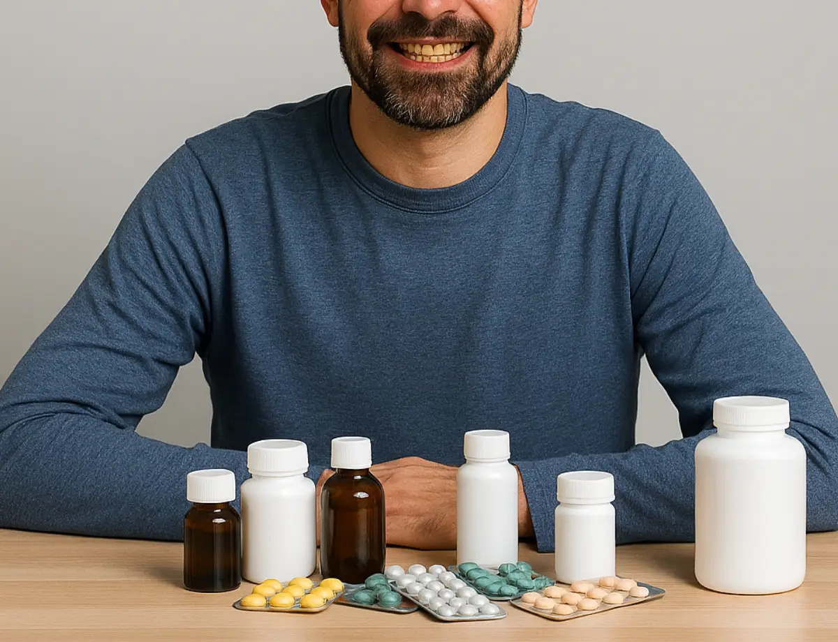 How to remove stains on teeth caused by medications?
